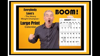 Jumbo Large Print Wall 2025 Calendar [upl. by Saxet]