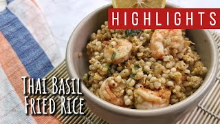 Easy Thai Basil Fried Rice Recipe  Adlai Rice Recipe  Fried Rice Recipe  Highlights [upl. by Flanagan]