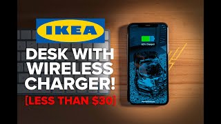 Beginner Howto IKEA Desk with Hidden Wireless Charging [upl. by Helas763]