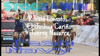 Ronald Lomotos El Joshua Carino and Junrey Navarra Team Navy Win STAGE 4 RONDA PILIPINAS 2020 [upl. by Itsud]