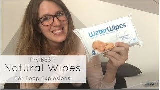 ALL NATURAL BABY WIPES  WaterWipes Review [upl. by Euqinim]