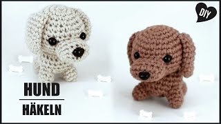 Hund häkeln  Tiere Amigurumi Häkelanleitung  DIY by Pfirsichteufel [upl. by Sanborne690]