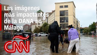 Resumen en video del paso de la DANA por Málaga España inundaciones evacuados y alertas [upl. by Saihtam]