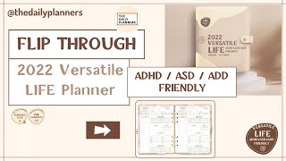 2022 Versatile Life Planners flip through  ADHD ASD ADD friendly digital planner [upl. by Nomelc]