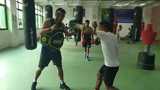 Sete Boxing Academy practice target paddle [upl. by Rramahs]