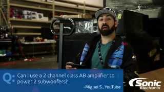 Can I Use a Two Channel Class AB Amp for Two Subs  Car Audio Q amp A [upl. by Goeselt]