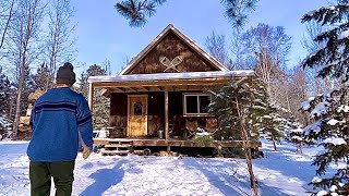 Living Off Grid In 35F Windchills Freezing Weather Daily Chores [upl. by Alverson]