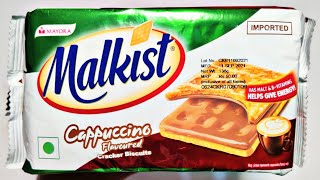 Malkist Cappuccino Cracker Biscuits 138g  IngredientsRecipe Taste Price  Mayora India Malkist😋 [upl. by Pammie]