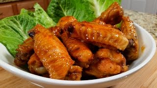 Sriracha Honey Wings  Super Bowl Football Finger Food [upl. by Larrabee]