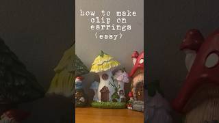 how to make clip on earrings earrings viralvideo art jewellery [upl. by Assertal]