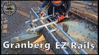 First Cut with Granberg EZ Rails and Alaskan Chainsaw Mill [upl. by Yleen]