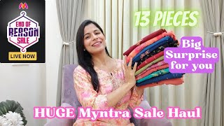 Huge Myntra Kurtis Haul  Myntra EORS 2023 Haul l Dream Simple [upl. by Joselyn26]