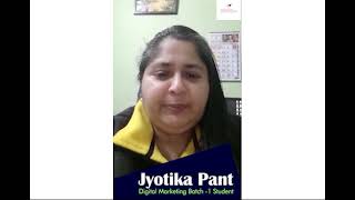 Digital Marketing Course from Safaltacom  Review by our student Jyotika Pant [upl. by Eybbob901]