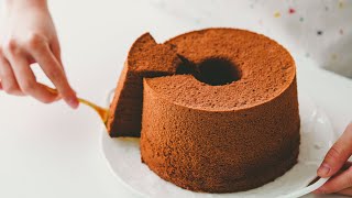 Chocolate Chiffon Cake Recipe｜Ohyoo Cooking [upl. by Teria695]