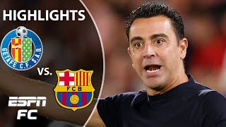 XAVI SENT OFF‼ Getafe vs Barcelona  LaLiga Highlights  ESPN FC [upl. by Deenya]