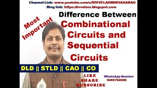 Comparison between Combinational and Sequential Circuits  DLD  STLD  Digital Electronics [upl. by Bashee433]