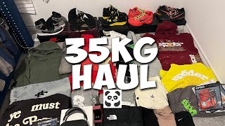 35 KG PANDABUY WINTER HAUL INSANE Denim Tears Chrome Hearts Jordan amp More [upl. by Dianthe212]