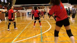 20131124 第五回 千葉市ソフトバレー冬季大会 RISE VS ROUGH 1SET [upl. by Bashemath]