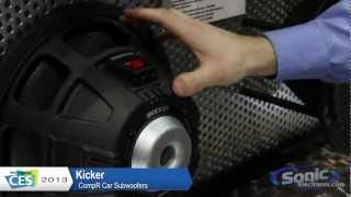 Kicker CompR Car Subwoofers The New CVR  CES 2013 [upl. by Vail418]