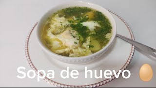 Como hacer sopa de huevo 🥚recetasfaciles sopa TodoconIrene [upl. by Rafaelia]