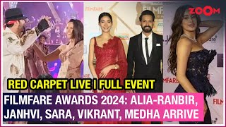 69th Filmfare Awards 2024 Red Carpet LIVE  Alia Bhatt Ranbir Kapoor Janhvi Sara Karan arrive [upl. by Nylirahs]