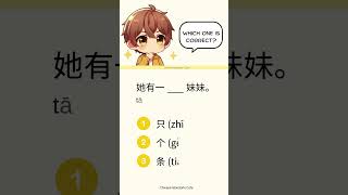 Chinese Quiz for Beginners  HSK 1  Grammar Measure Words Chinese pinyin learnChinese [upl. by Shepherd282]