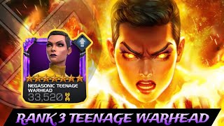 RANK 3 NEGASONIC TEENAGE WARHEAD XMen Fire and Ice Is Finally Here  Mcoc [upl. by Dunn560]