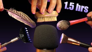 ASMR ULTIMATE MIC BRUSHING  Extra Tingly Brushing amp Scratching 😴 No Talking [upl. by Maharba]