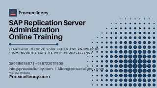 SAP Replication Server Administration  SAP Replication Server Administration Training  Experts [upl. by Wilfred]