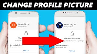 How to Change your Profile Picture on YouTube 2024 [upl. by Madeleine]