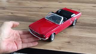 Metal Model Ford Mustang Convertible 1966 118 scale Norev Unboxingdiecastmodel unboxing [upl. by Ericksen806]