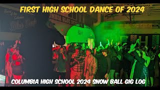 DJ GIG LOG  First High School Dance of 2024  Columbia HS Snow Ball [upl. by Koppel368]