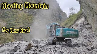 How are roads constructed in hilly areas  Blasting Dynamite [upl. by Sheldon]