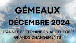 GÉMEAUX♊ DÉCEMBRE 2024LANNÉE SE TERMINE EN APOTHÉOSE PROTECTION🌟RENOUVEAU ET GRANDS CHANGEMENTS✨ [upl. by Suryt61]