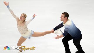 Knierim and Fraziers stellar free skate from figure skating world championships  NBC Sports [upl. by Axela]