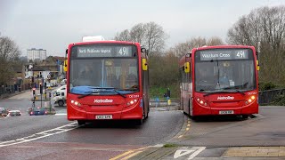 Arriva amp Metroline buses on Enfield Island Village 22nd December 2020 [upl. by Annawal141]