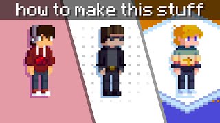 How I make Minecraft pixel art characters [upl. by Nickelsen612]