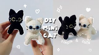 ♡ Crochet Cat Tutorial  Simple amp Cute ♡ [upl. by Adams]