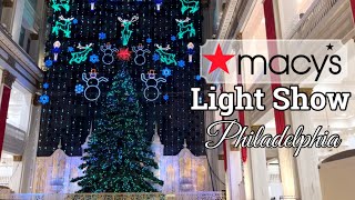 Macy’s Christmas Light Show  Things to Do in Philadelphia [upl. by Rintoul]