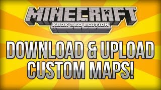 Minecraft Xbox 360  How To Download amp Upload Custom Maps  Custom Maps Tutorial [upl. by Lynnell]