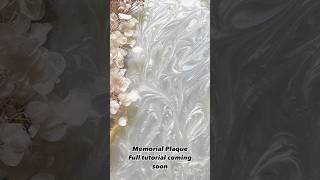 Memorial plaque for special event  full tutorial coming soon  Must Crafts [upl. by Marpet]