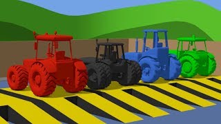 Tractor and other stories about childrens agricultural vehicles  Video for Kids  Traktory Bajki [upl. by Llenaj]