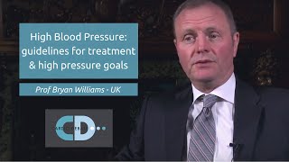 High blood pressure Guidelines for treatment amp high pressure goals  Prof Bryan Williams [upl. by Milissent]