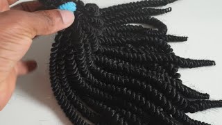 DIY Create kinky curls weave using Xpression  braiding hair shorts [upl. by Auhso]