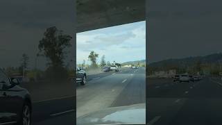 WILL RUN Mustang crashes running from police during high speed pursuit in California [upl. by Elcin]