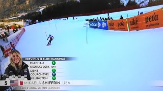 Mikaela Shiffrin  WIN  Slalom  Jasna  RUN 1  2024 [upl. by Elleniad]