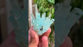 Natural Terminated Aquamarine Crystals Cluster aquamarine crystals cluster specimen [upl. by Veejar]