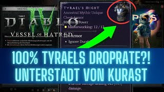 Diablo 4  100 TYRAELS Droprate Unterstadt von Kurast Guide [upl. by Dedra]