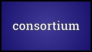 Consortium Meaning [upl. by Narmi]