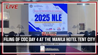 LIVE Filing of COC Day 4 at the Manila Hotel Tent City  October 4 20204 [upl. by Seaton]